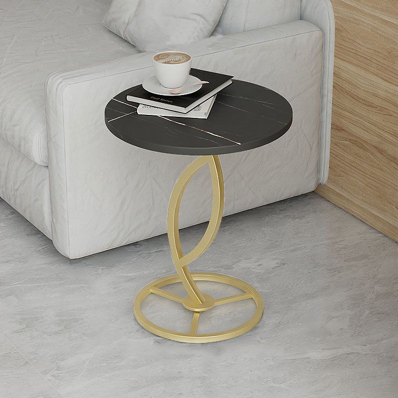 20.8 inch Tall Pedestal End Table Modernist Round Side End Table Clearhalo 'Coffee & Accent Tables' 'End & Side Tables' 'end_side_tables' 'furn' 'furn_end_side_tables' 'Furniture' 'Living Room Furniture' 1200x1200_036959c9-9cf8-4212-be0e-83dd188b0a42