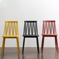 Modern Style Chair Plastic Armless Dining Chair with Metal Base