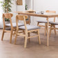 Wood Contemporary Kitchen Armless Chairs Open Back Dining Side Chair