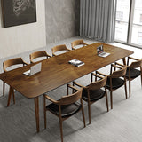 Bureau de bureau en bois de style contemporain Bureau de tâche rectangulaire avec 4 jambes