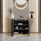 Glam Buffet Server ingegnerizzato in legno e credenza in pietra