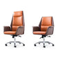 Contemporary Faux Leather Adjustable Chair Conference Swivel Chair Clearhalo 'furn' 'furn_office_chair' 'Furniture' 'Office Chairs' 'Office Furniture' 'office_chair' 1200x1200_036efca5-1855-48e8-9130-61affff414e7