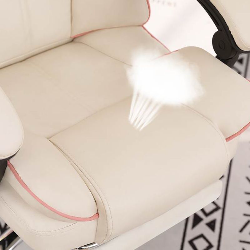 Silver Metal Modern Conference Chair and High Back Conference Chair Clearhalo 'furn' 'furn_office_chair' 'Furniture' 'furniture_office_chair' 'Office Chairs' 'Office Furniture' 'office_chair' 1200x1200_036f0996-6943-4c99-a9ac-2a72daf565df