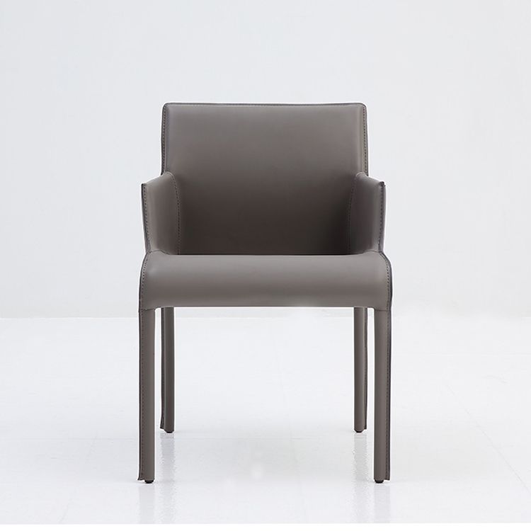 Contemporary Leather Dining Arm Chairs Matte Finish Parsons Chairs for Kitchen Clearhalo ' kitchen&dining_furn' 'Dining Chairs' 'Dining Tables & Seating' 'dining_chair' 'furn' 'furn_dining_chair' 'Furniture' 'furniture_dining_chair' 'Kitchen & Dining Furniture' 'kitchen' 1200x1200_0370f6a6-1288-4755-a35b-2b10ca7f9b5b