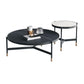 3 Legs 2 Piece Bunching Coffee Tables Minimalist Round Stone Cocktail Table Clearhalo 'Coffee & Accent Tables' 'Coffee Tables' 'coffee_tables' 'furn' 'furn_coffee_tables' 'Furniture' 'Living Room Furniture' 1200x1200_0372647d-679d-45e1-83f4-89242fadb1a0
