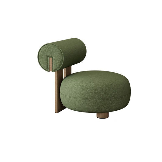 Contemporary Tight Back Sofa Armless Curved Loveseat for Living Room