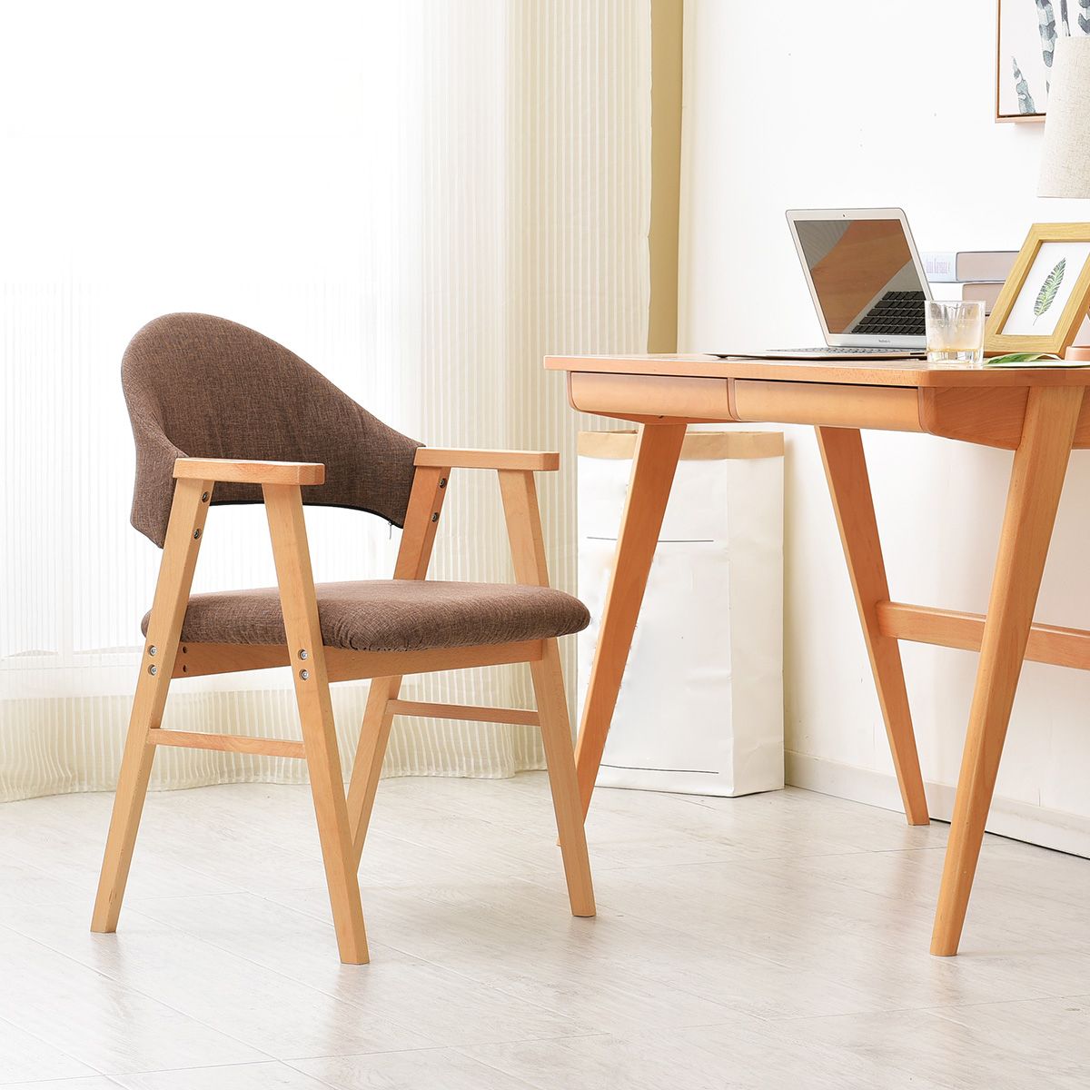 Modern Style Wooden Dining Chair Open Back Single Dining Side Arm Chair for Kitchen Clearhalo ' kitchen&dining_furn' 'Dining Chairs' 'Dining Tables & Seating' 'dining_chair' 'furn' 'furn_dining_chair' 'Furniture' 'furniture_dining_chair' 'Kitchen & Dining Furniture' 'kitchen' 1200x1200_037359e0-f1b4-42e6-b42e-013588da53a7