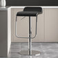 Modern Faux Leather Barstool Adjustable Height Swivel Barstool