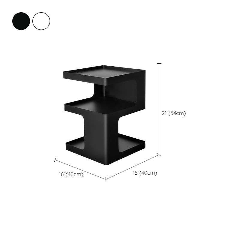Modern Block Accent Side Table with Storage Square Living Room Corner Table Clearhalo 'Coffee & Accent Tables' 'End & Side Tables' 'end_side_tables' 'furn' 'furn_end_side_tables' 'Furniture' 'Living Room Furniture' 1200x1200_03744e07-6472-4c63-9b03-4d46d9a12917