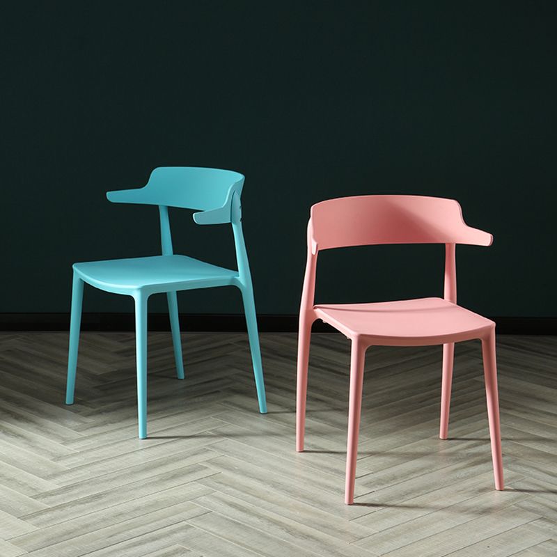 Scandinavian Plastic Dining Armless Chair Open Back Side Chair Clearhalo ' kitchen&dining_furn' 'Dining Chairs' 'Dining Tables & Seating' 'dining_chair' 'furn' 'furn_dining_chair' 'Furniture' 'furniture_dining_chair' 'Kitchen & Dining Furniture' 'kitchen' 1200x1200_03785d00-7914-4020-8155-a2e52ae0e220