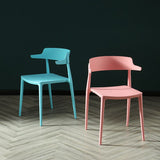Scandinavian Plastic Dining Armless Chair Open Back Side Chair Clearhalo ' kitchen&dining_furn' 'Dining Chairs' 'Dining Tables & Seating' 'dining_chair' 'furn' 'furn_dining_chair' 'Furniture' 'furniture_dining_chair' 'Kitchen & Dining Furniture' 'kitchen' 1200x1200_03785d00-7914-4020-8155-a2e52ae0e220