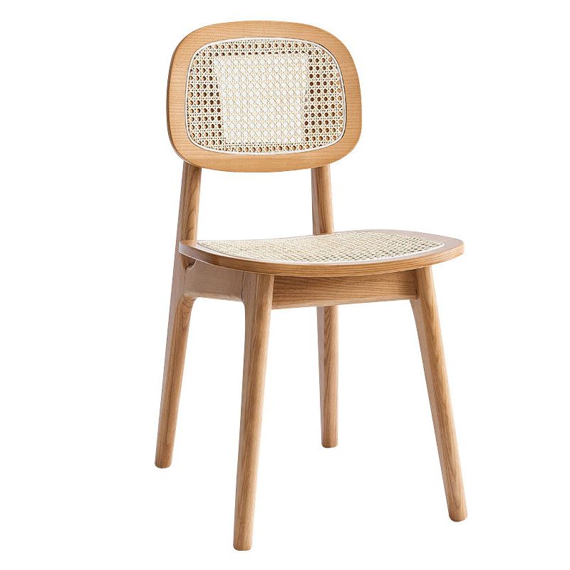 Armless Dining Chairs Modern Rubber Wood Side Chairs for Kitchen Clearhalo 'Dining Chairs' 'Dining Tables & Seating' 'dining_chair' 'furn' 'furn_dining_chair' 'Furniture' 'furniture_dining_chair' 'Kitchen & Dining Furniture' 1200x1200_0379dd5a-2910-4015-b0fc-23fe2cbc9831