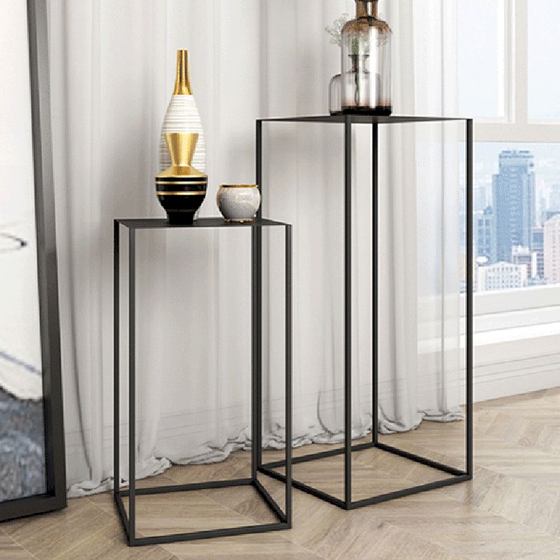 Contemporary Square Iron Side Table Simple Frame Sofa Side Table