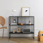 Contemporary Horizontal Metal Bookshelf Open Back Bookcase with Shelves Clearhalo 'Bookcases' 'furn' 'furn_bookcases' 'Furniture' 'Office Furniture' 1200x1200_037d37e2-73cf-4549-a6bd-17ec7a2371e2