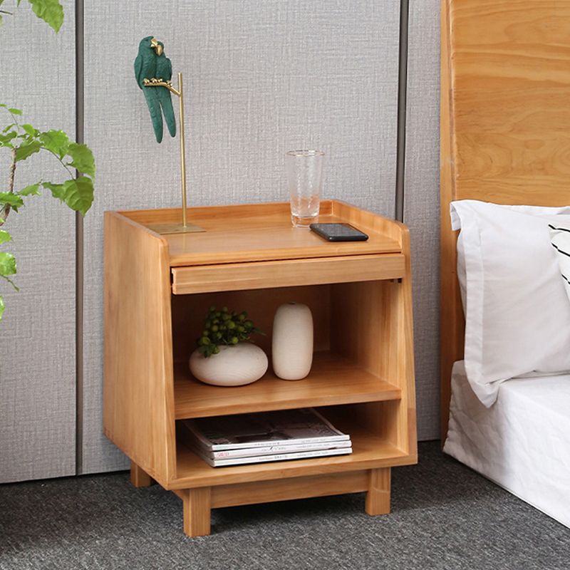 Contemporary Wood Accent Table Nightstand 21.65" Tall Bed Nightstand Clearhalo 'Bedroom Furniture' 'furn' 'furn_night_stand' 'Furniture' 'night_stand' 'Nightstands' 1200x1200_037e7481-c2e4-4ec5-8fd7-ca59c7a32c33
