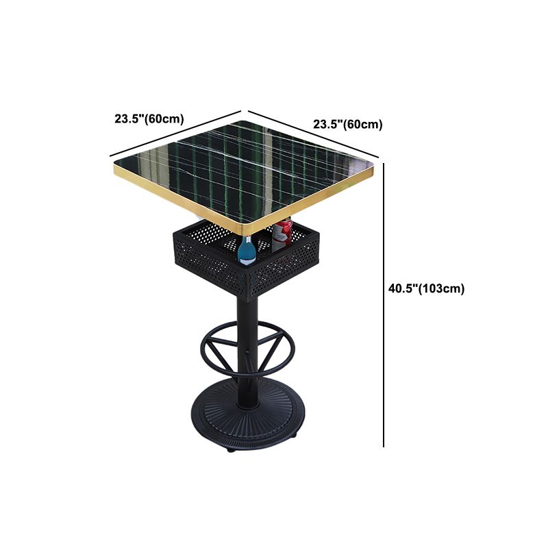 Industrial Wood Top Bistro Table Matte Finish Bar Table for Small Places Clearhalo 'Bar Furniture' 'Bar Tables' 'bar_tables' 'furn' 'furn_bar_tables' 'Furniture' 'Kitchen & Dining Furniture' 1200x1200_0380cb8d-4987-4531-bd06-471de954c538