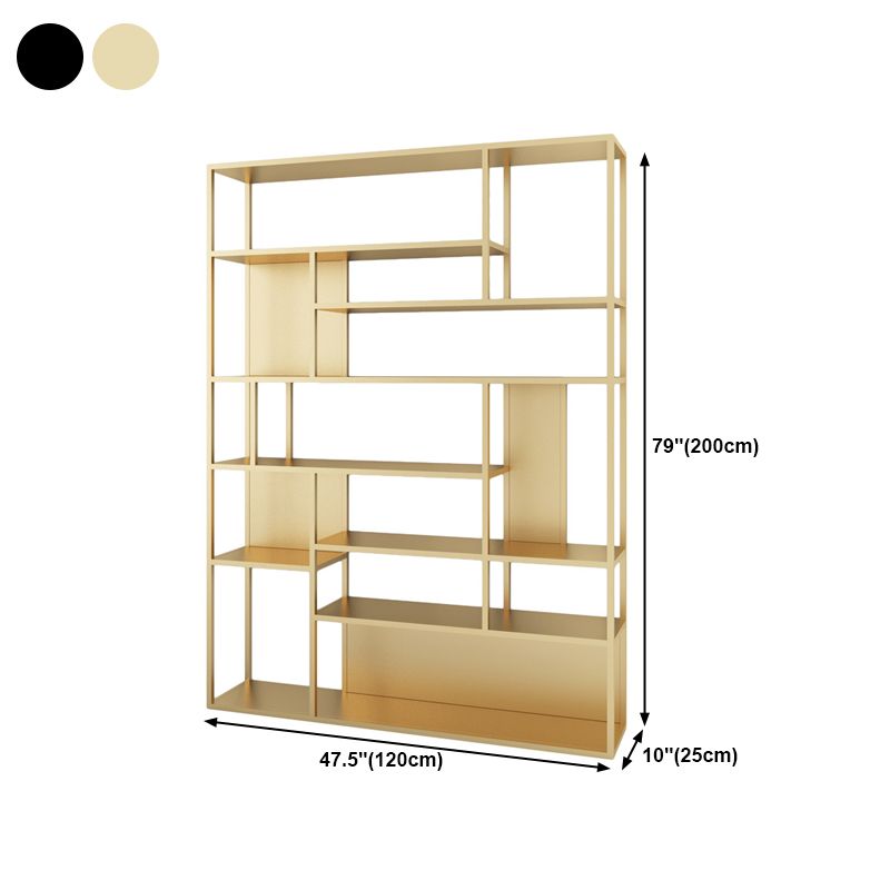 Modern Style Metal Bookshelf Open Etagere Shelf Bookcase for Office Clearhalo 'Bookcases' 'Furniture' 'furniture_bookcases' 'kitchen' 'kitchen_bookcases' 'Living Room Furniture' 'Office Furniture' 1200x1200_03849a36-6f7e-4e9a-9439-802d794e4ac9