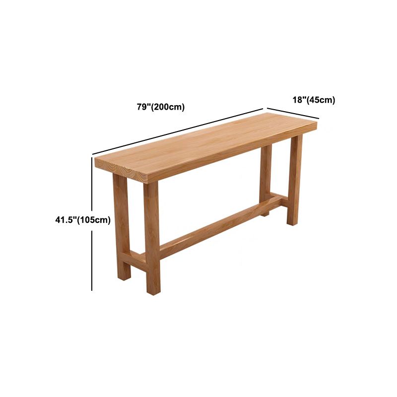 1/6/11 Pieces Modern Rectangle Pub Table Set Wooden Counter Table with Backless Stools Clearhalo 'Bar Furniture' 'furn' 'furn_home_bar_bar_sets' 'Furniture' 'Home Bars & Bar Sets' 'home_bar_bar_sets' 'Kitchen & Dining Furniture' 1200x1200_0384d49f-85a7-4cac-a1ce-1c482d38481f