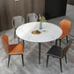 Simplicity Round Dining Table Sintered Stone Table with 4 Black Legs for Dining Room Clearhalo ' dining_table' 'Dining Tables & Seating' 'Dining Tables' 'furn' 'furn_dining_table' 'Furniture' 'furniture_dining_table' 'Kitchen & Dining Furniture' 'kitchen&dining_furn' 'kitchen' 'kitchen_dining_table' 1200x1200_0384f159-50ed-4048-8645-a2c4214652b9