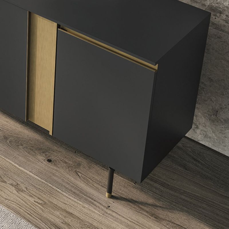 Standard Cabinet Metal and Solid Wood Accent Cabinet with Doors Clearhalo 'Cabinets & Chests' 'cabinets_chests' 'furn' 'furn_cabinets_chests' 'Furniture' 'Living Room Furniture' 1200x1200_038956c7-5127-4405-9861-cc05b4f197e2