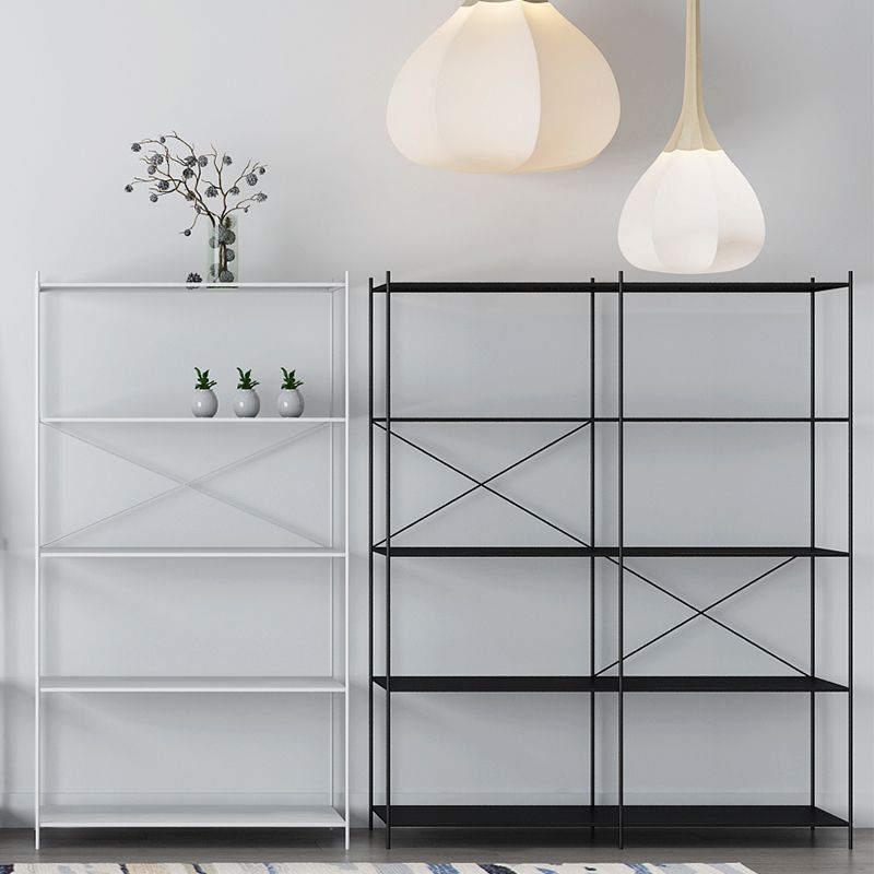 Modern Metal Bookcase Shelf Rectangular Open Bookcase with Shelves Clearhalo 'Bookcases' 'furn' 'furn_bookcases' 'Furniture' 'furniture_bookcases' 'kitchen' 'kitchen_bookcases' 'Living Room Furniture' 'Office Furniture' 1200x1200_038abc30-5b43-4057-8586-da6b6271e245