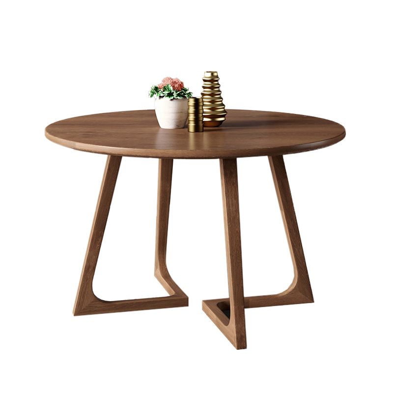 Modern Style Dinette Set 1/2/3/4/5 Pcs Round Solid Wood Dinette Table with Dining Chair Clearhalo 'Dining Room Sets' 'Dining Tables & Seating' 'dining_room_set' 'furn' 'furn_dining_room_set' 'Furniture' 'Kitchen & Dining Furniture' 1200x1200_038b78ce-4a69-4793-857f-dbfb83759bfc
