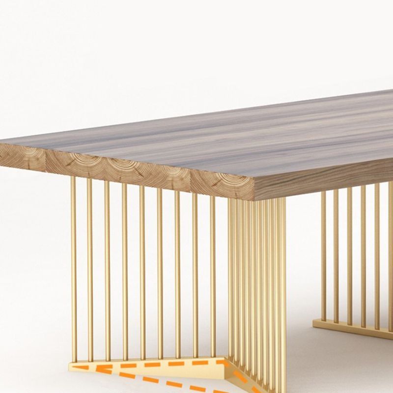 Tavolo rettangolare di riunioni per la casa di lusso in stile banco di lavoro