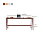 Modern Style Rectangle Bar Table Solid Wood Fixed Bistro Bar Desk for Living Room
