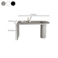 Mesa de bar de madera sintética, mesa de pub moderna con pedestal doble para uso en patio