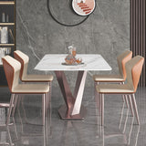 Metal Modern Rectangle Table Sintered Stone Dining Table with Pedestal Base Clearhalo ' dining_table' 'Dining Tables & Seating' 'Dining Tables' 'furn' 'furn_dining_table' 'Furniture' 'furniture_dining_table' 'Kitchen & Dining Furniture' 'kitchen&dining_furn' 'kitchen' 'kitchen_dining_table' 1200x1200_038e7715-766a-484c-b599-4d32b7c64a80
