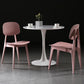 Silla lateral de plástico silla lateral de comedor contemporáneo de espalda para el hogar