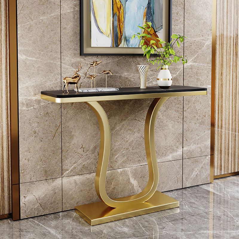 Tabla de consola Rectangle Glam 31.5 pulgadas de altura Acento de acento