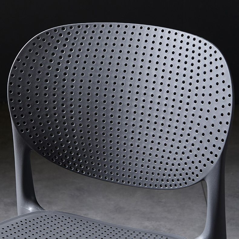 Modern Plastic Open Back Side Chair 32"H Acrylic Dining Chair for Restaurant Bedroom Clearhalo ' kitchen&dining_furn' 'Dining Chairs' 'Dining Tables & Seating' 'dining_chair' 'furn' 'furn_dining_chair' 'Furniture' 'furniture_dining_chair' 'Kitchen & Dining Furniture' 'kitchen' 1200x1200_0392a601-606a-4e0b-921f-6555113be7bd