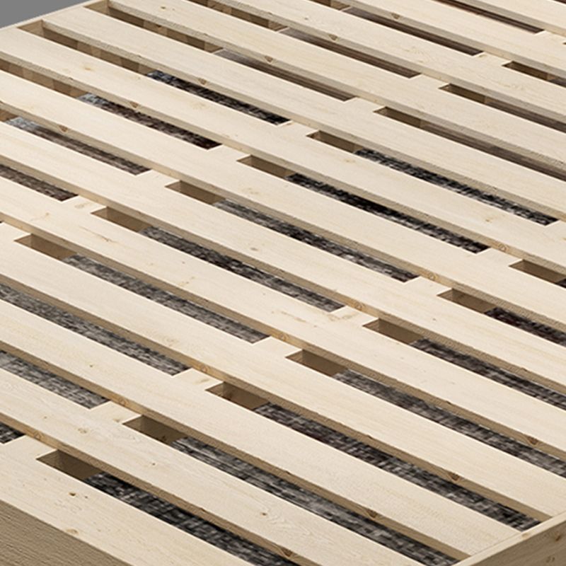 Glam Grey Storage Bed Upholstered Wood Bed Frame with Headboard