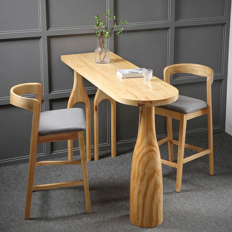 1/2/3 stuks industriële rechthoekige pubtafel set houten toonbanktafel met hoge ontlasting