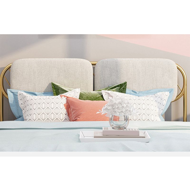 MARCO DE CAMA DE CAMA DE METAL ABRIMA DE METAL DE GLAM