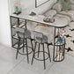 Glam Upholstered Dining Stools Round Bar Stools with Footrest