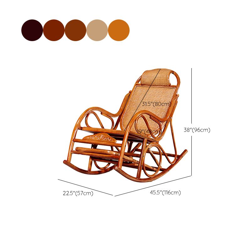 Silla mecedora tradicional mimbre sólido sólido colrillo de fallecimiento