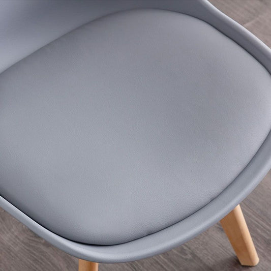 Contemporary Kitchen Chair Dining Armless Chairs with Wooden Legs Clearhalo 'Dining Chairs' 'Dining Tables & Seating' 'dining_chair' 'Furniture' 'furniture_dining_chair' 'Kitchen & Dining Furniture' 1200x1200_039a831c-add6-4576-9c79-af693ee187e9