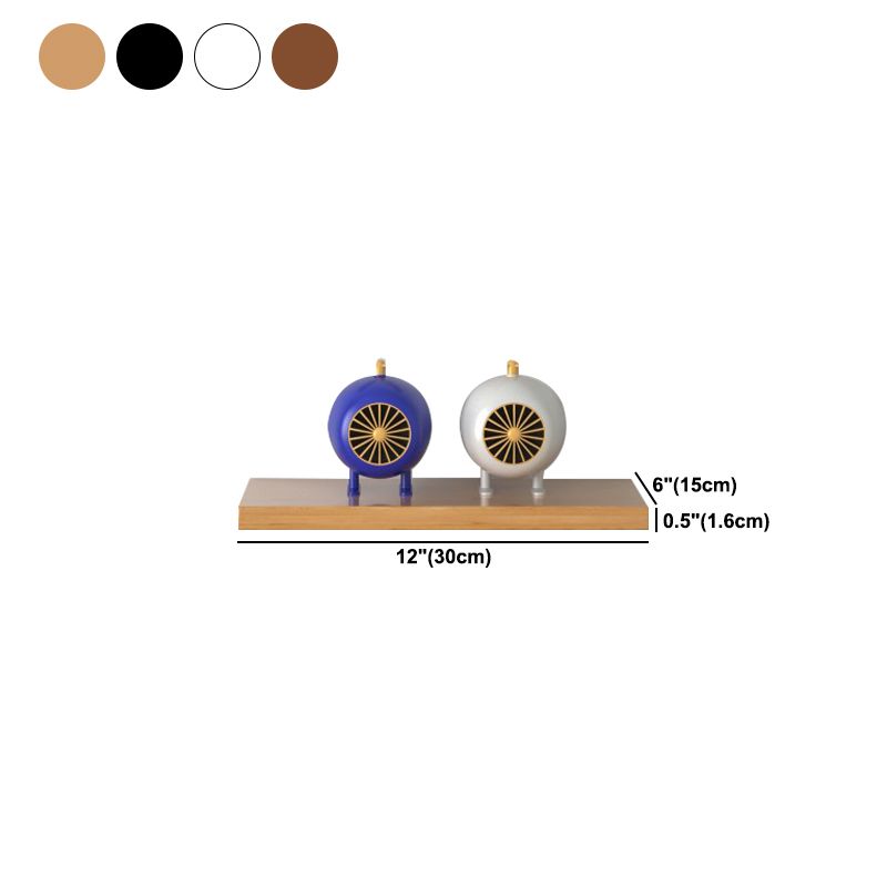 Scandinavian drijvende plank boekenkast houten boekenplank voor studieruimte