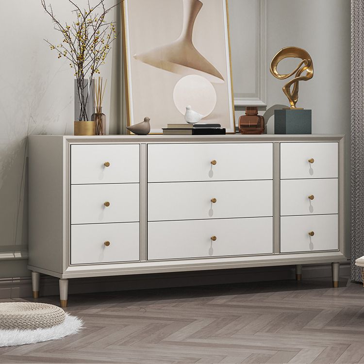 Cómoda cómoda de madera con 8/9 cajones para el hogar