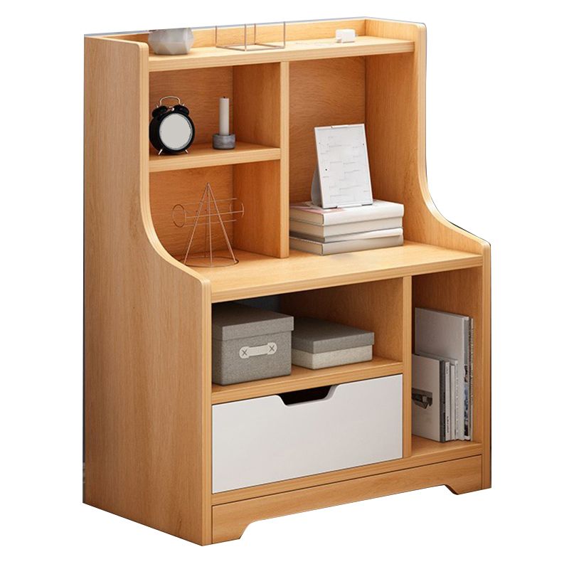 Moderno imitazione in legno comodino stoccaggio di stoccaggio aperto tavolo notturno
