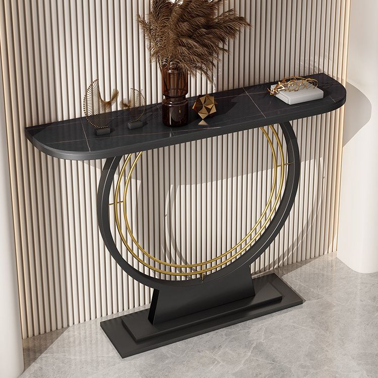 Tavolo console glam tavolo da console mezzaluna resistente ai graffi