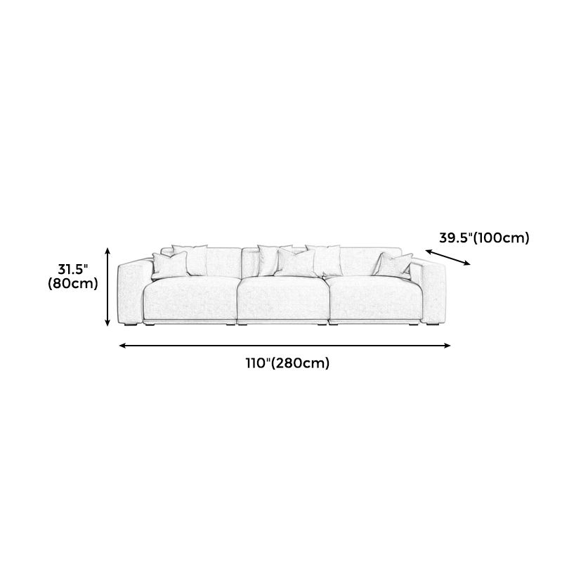 30" High Square Arm Modern Standard Sofa with Tight Back for Living Room, Apartment Clearhalo 'furn' 'furn_sofas' 'Furniture' 'furniture_sofas' 'kitchen' 'kitchen_sofas' 'Living Room Furniture' 'Sofa' 'sofas' 1200x1200_03a5ee39-d49f-4823-bcf6-51fd21b1c7fd
