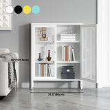 Scandinavian Style Bookcase with Door Shelf Bookcase for Study Room and Office Clearhalo 'Bookcases' 'furn' 'furn_bookcases' 'Furniture' 'furniture_bookcases' 'Office Furniture' 1200x1200_03a6b4f1-9a9e-45a7-b94d-d37d8dab966e