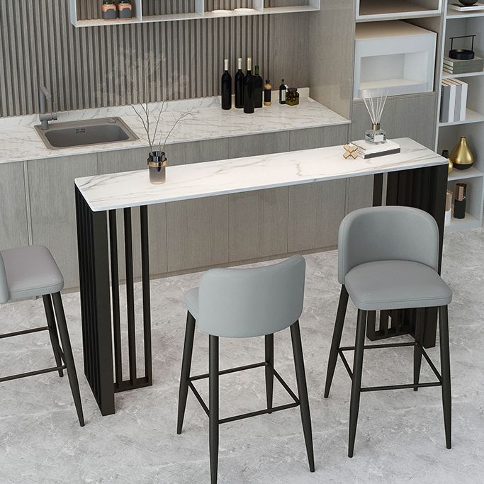Modern Rectangle Sintered Stone Top Bar Table for Kitchen Dining Room Clearhalo 'Bar Furniture' 'Bar Tables' 'bar_tables' 'furn' 'furn_bar_tables' 'Furniture' 'Kitchen & Dining Furniture' 1200x1200_03a807fc-4811-4435-9f50-16870837e34b