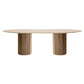 Rectangle Brown Modern Dining Table Solid Wood Table with Double Pedestal Base Clearhalo ' dining_table' 'Dining Tables & Seating' 'Dining Tables' 'furn' 'furn_dining_table' 'Furniture' 'furniture_dining_table' 'Kitchen & Dining Furniture' 'kitchen&dining_furn' 'kitchen' 'kitchen_dining_table' 1200x1200_03a9b6f9-7c24-4dbd-af0d-2a44fbba3efe