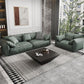 Green Contemporary Faux Leather Pillow Top Arm Standard Sofa with Loose Back Clearhalo 'furn' 'furn_sofas' 'Furniture' 'furniture_sofas' 'kitchen' 'kitchen_sofas' 'Living Room Furniture' 'Sofa' 'sofas' 1200x1200_03a9bc04-6394-4b3f-9f83-2657b052ccbe