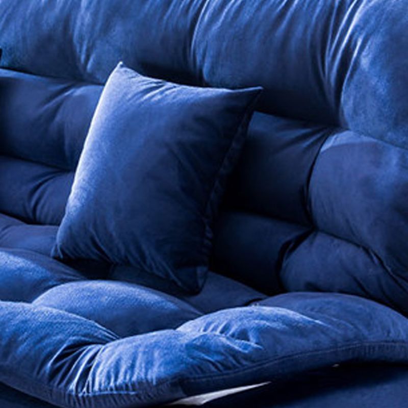 74.80" W √ó 33.46" D √ó 35.43" H Biscuit Back Velvet Armless Sofa with Foldable Clearhalo 'furn' 'furn_sofas' 'Furniture' 'furniture_sofas' 'kitchen' 'kitchen_sofas' 'Living Room Furniture' 'Sofa' 'sofas' 1200x1200_03a9e718-0ebb-49ff-a859-ab1468ae9d5d