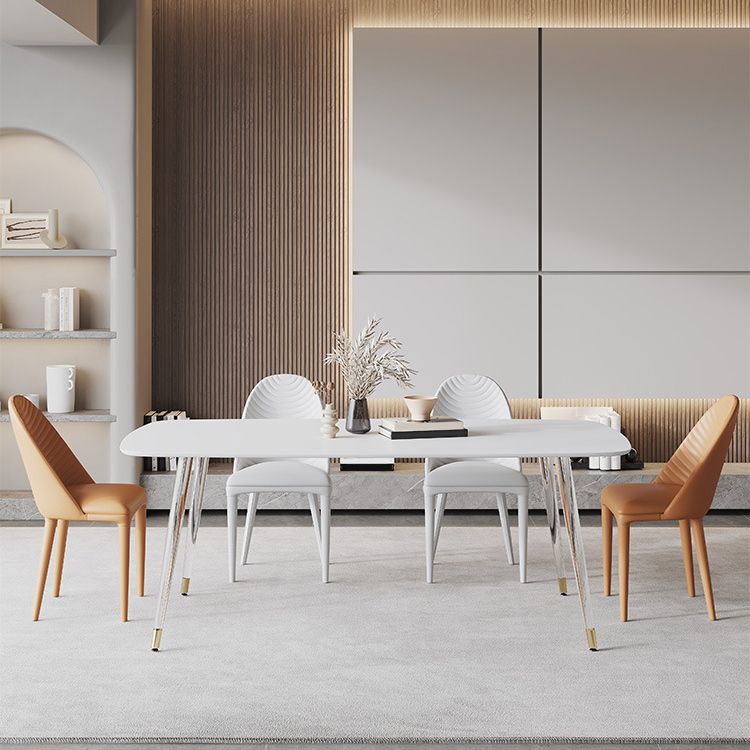 Medieval Rectangle Dining Table Sintered Stone Table with Plastic Legs Clearhalo 'Dining Tables & Seating' 'Dining Tables' 'dining_table' 'furn' 'furn_dining_table' 'Furniture' 'Kitchen & Dining Furniture' 1200x1200_03aa49a7-6ffc-424a-917e-341d669dd66e